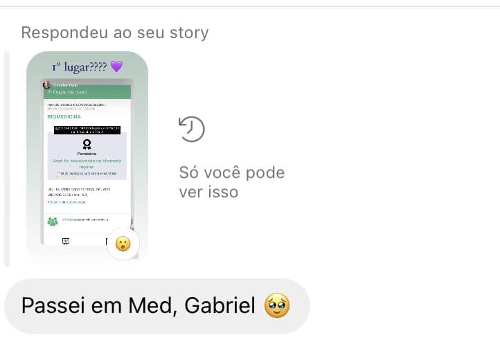 Aluno aprovado em Medicina